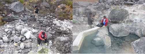 Mediciones en Fuentes Termales del Complejo Chiles-Cerro Negro