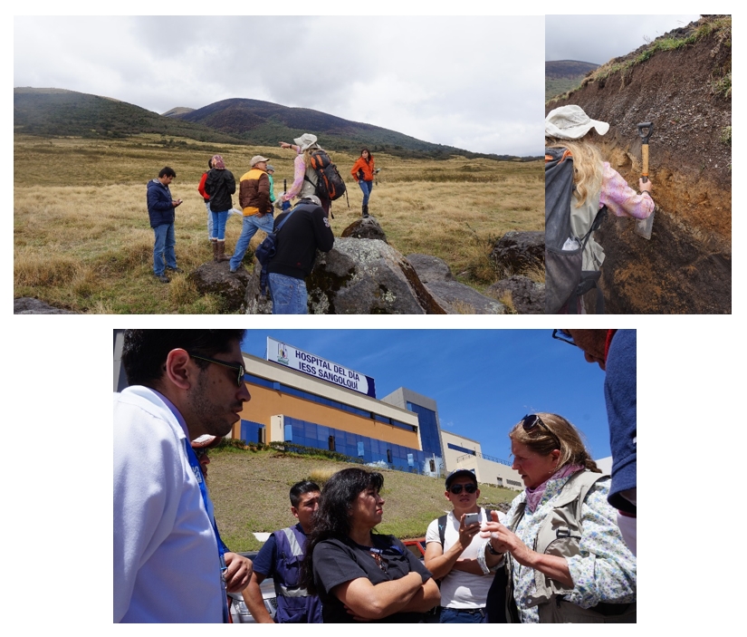 Trabajo inter-institucional de verificación de zonas de amenaza por lahares del volcán Cotopaxi