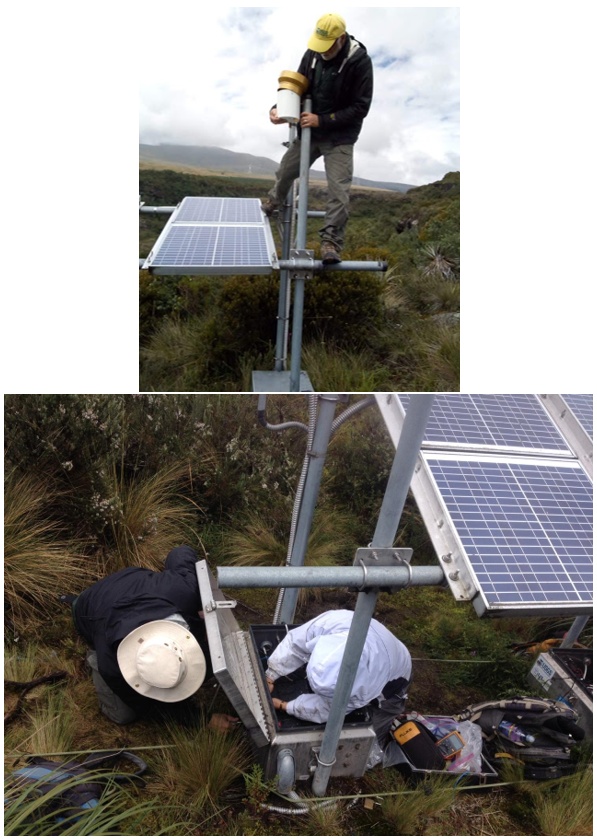 Red de Monitoreo de Lahares en el Volcán Cotopaxi con nuevos implementos brindados por USGS