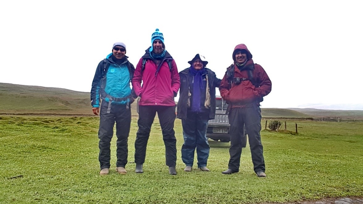 Trabajos de investigación geológicos en la caldera de Chalupas