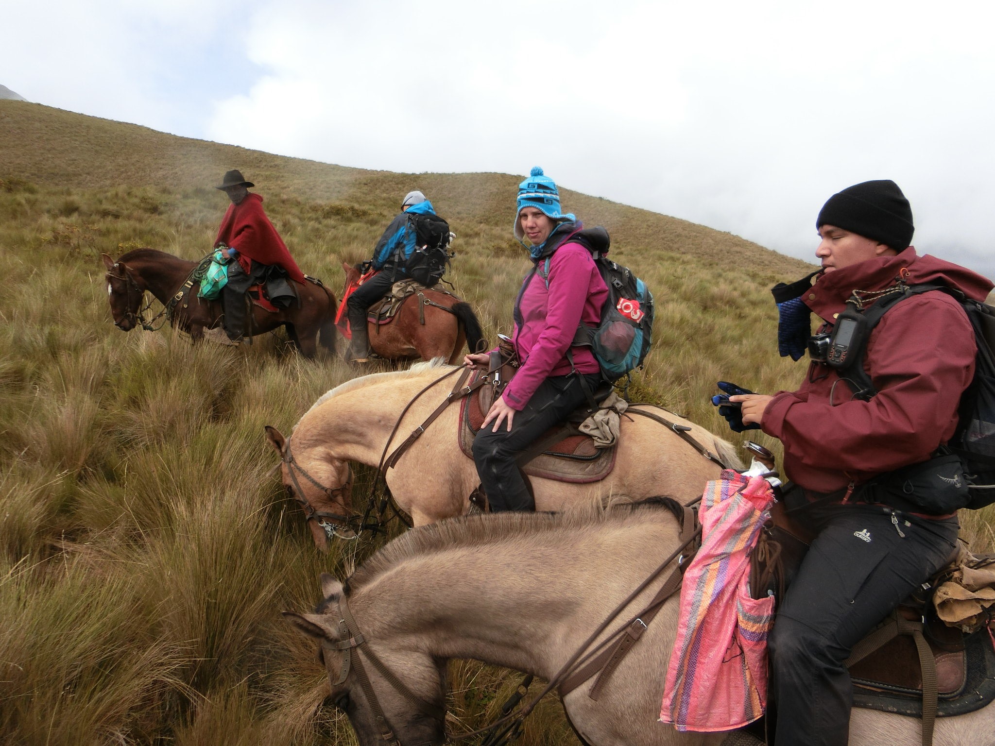 Trabajos de investigación geológicos en la caldera de Chalupas