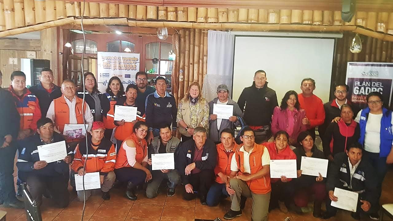 Participación en el Encuentro e Intercambio de Experiencias de los Vigías Comunitarios del Volcán Tungurahua y Cotopaxi