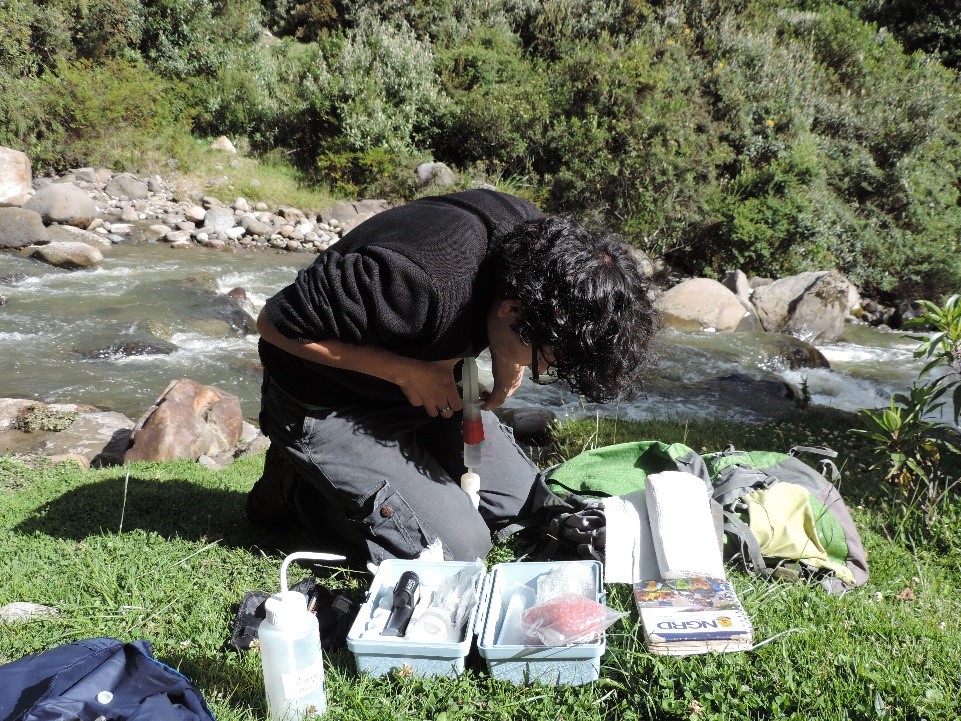 Monitoreo de fuentes termales en el Volcán Cayambe