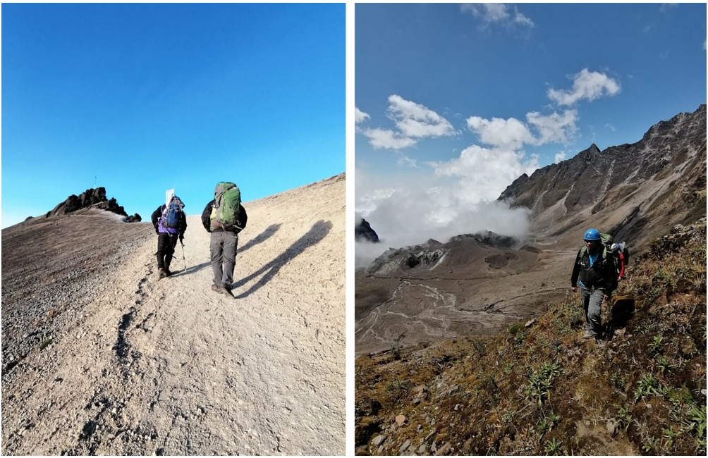 Mediciones y muestreo de gases volcánicos en los campos fumarólicos del volcán Guagua Pichincha