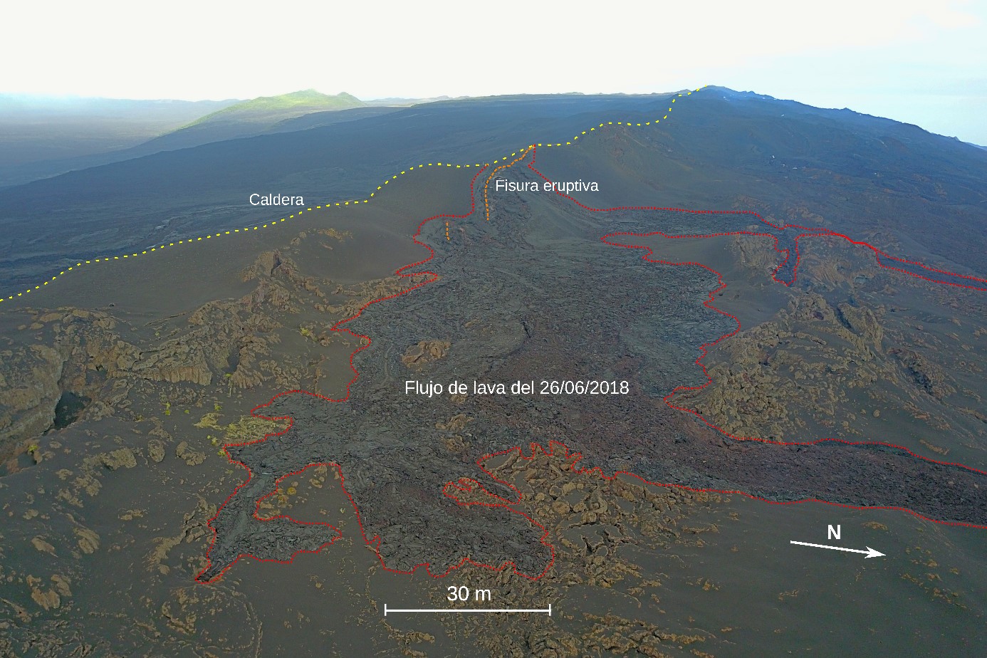 Informe de campo del volcán Sierra Negra, 27-28 junio 2018