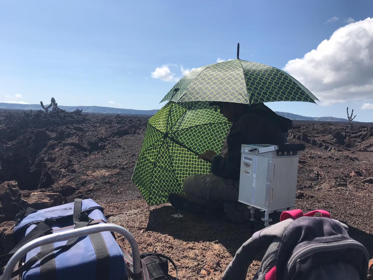 Trabajos de Monitoreo en la caldera del Volcán Sierra Negra (Galápagos)