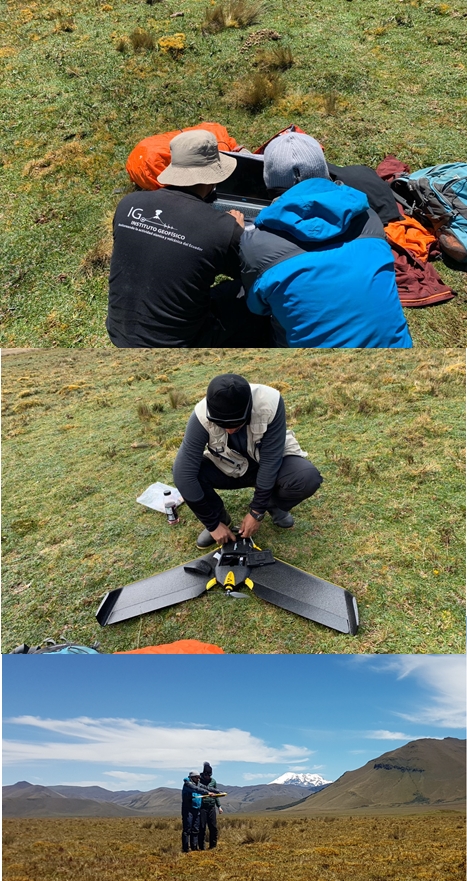 Trabajos Geológicos en el volcán Caldera de Chalupas, Provincia de Napo