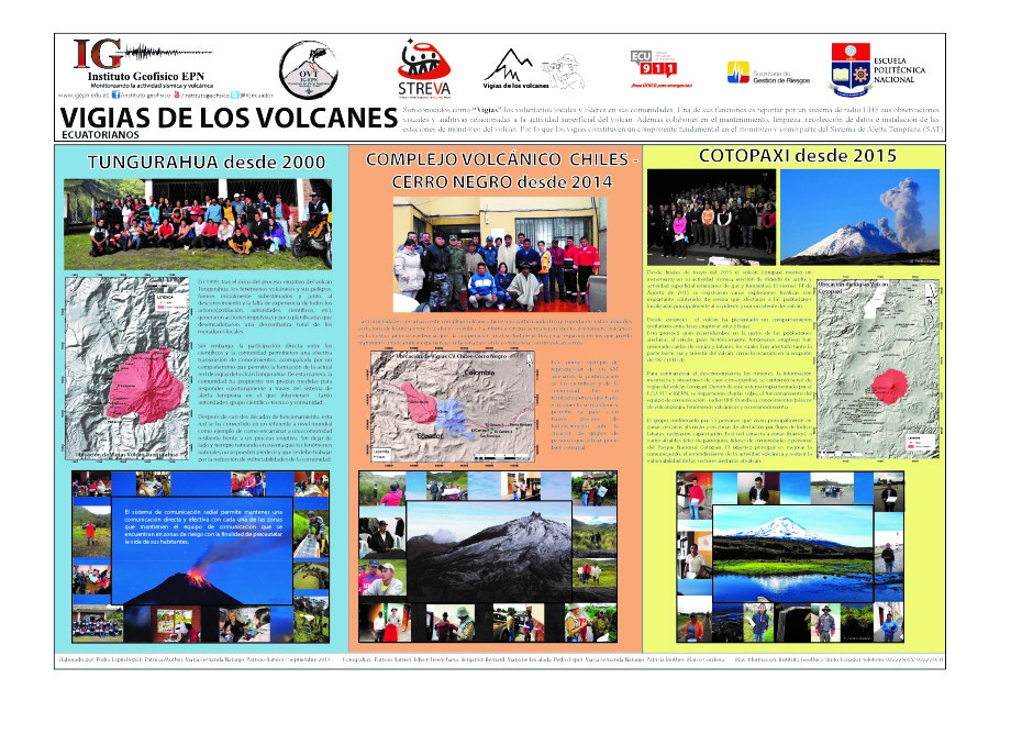 Reunión Vigías del volcán Tungurahua 2017