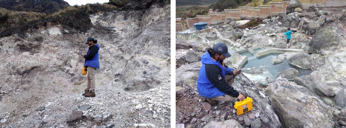 Monitoreo de fuentes termales en el complejo volcánico Chiles - Cerro Negro