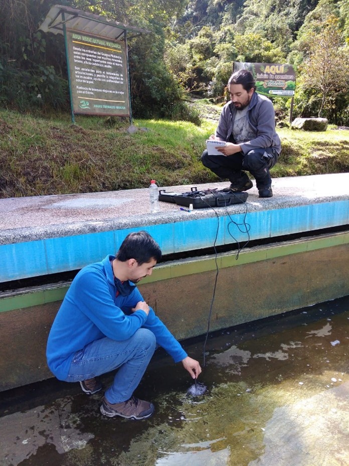 Medición de parámetros físico-químicos en aguas termales del complejo volcánico Pichincha