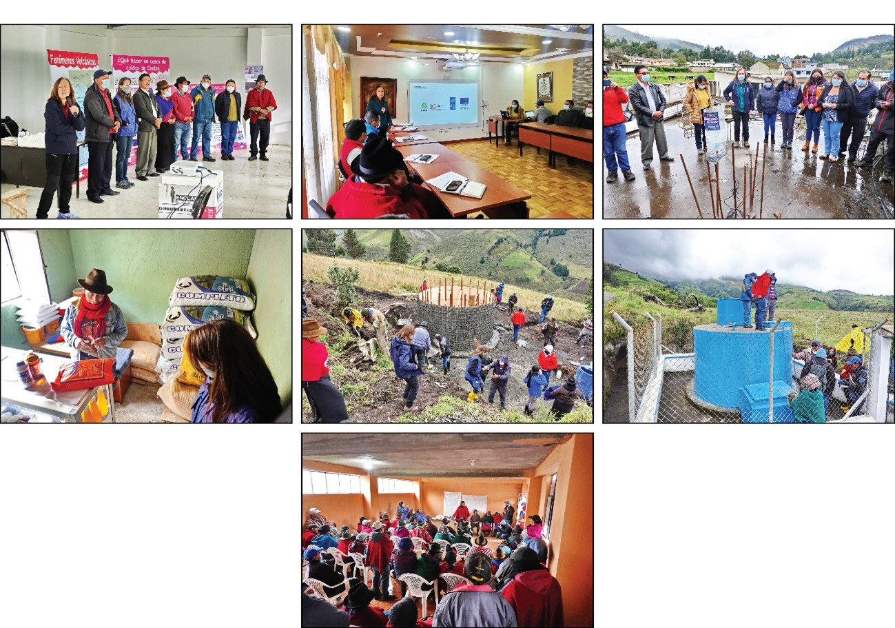 Mantenimiento de la red de cenizómetros del volcán Sangay y taller interactivo sobre peligros sísmicos y volcánicos en las comunidades de Pancún Ichubamba y Retén Ichubamba, cantón Guamote (provincia de Chimborazo)
