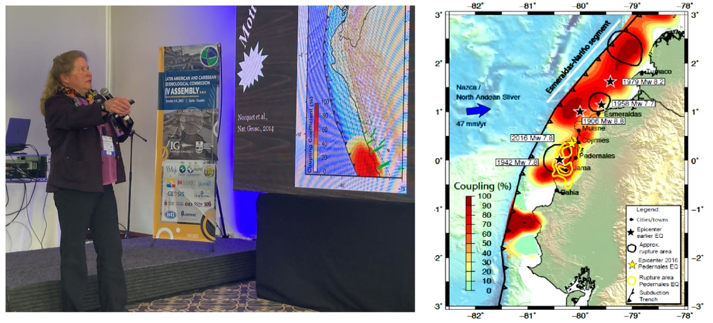 Ponencia de la Msc. Patricia Mothes en el 4th LACSC sobre Monitoreo con GPS y Alerta Temprana de Tsunamis en la Costa de Ecuador.