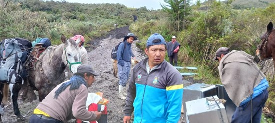 Instalación de una base continua GPS en el sector norte de la Caldera de Potrerillos para la vigilancia de la deformación en la Reserva Ecológica El Ángel (Carchi)