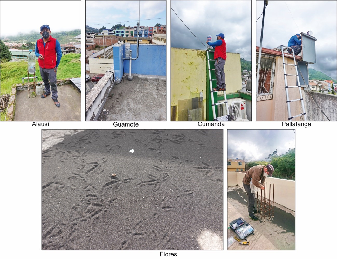 Mantenimiento de la red de cenizómetros del volcán Sangay y taller de capacitación sobre peligros sísmicos y volcánicos en la comunidad Chauzan San Alfonso, cantón Guamote