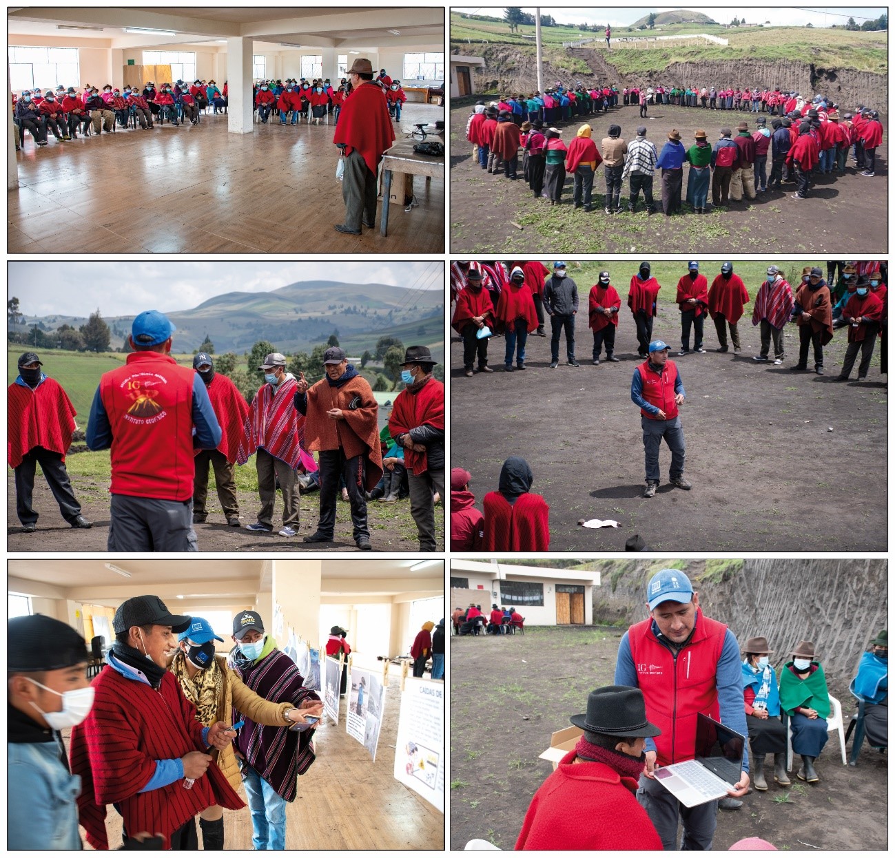 Mantenimiento de la red de cenizómetros del volcán Sangay y taller de capacitación sobre peligros sísmicos y volcánicos en la comunidad Chauzan San Alfonso, cantón Guamote