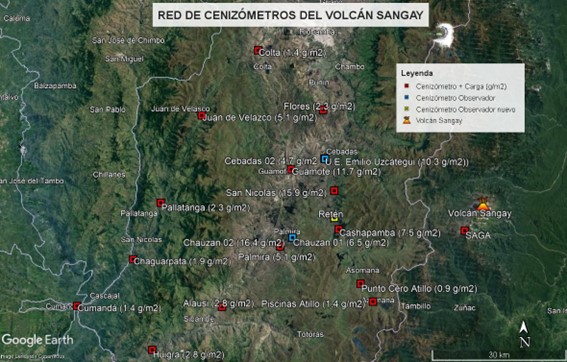Taller Interactivo sobre Peligros Sísmicos y Volcánicos con las comunidades de Illbug Utucún e Ishbug Curiquinga, Cantón Guamote y Mantenimiento de la red de cenizómetros del volcán Sangay