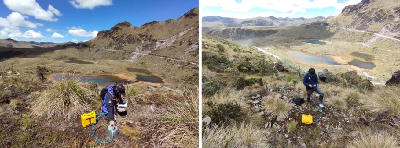 Mediciones de CO2 (Dióxido de Carbono) Difuso en el Complejo Volcánico Chiles-Cerro Negro