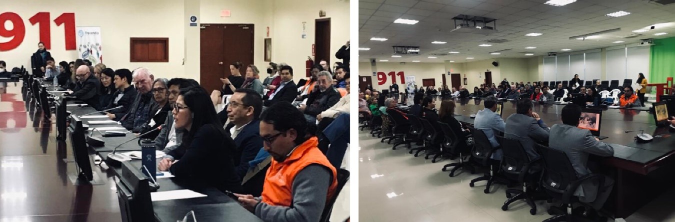 Evento Informativo sobre la reactivación del volcán Cotopaxi en la sede del ECU-911