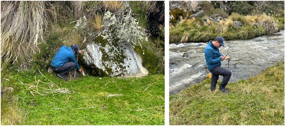 Monitoreo de manantiales y fuentes termales en el volcán Cotopaxi