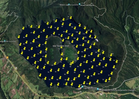 Campaña de medición de CO2 difuso en la laguna de Cuicocha - Octubre 2023