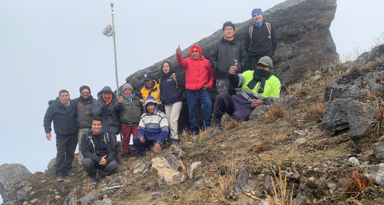 Actividades de Vigilancia Volcánica y Capacitación a los Vigías del Guagua Pichincha