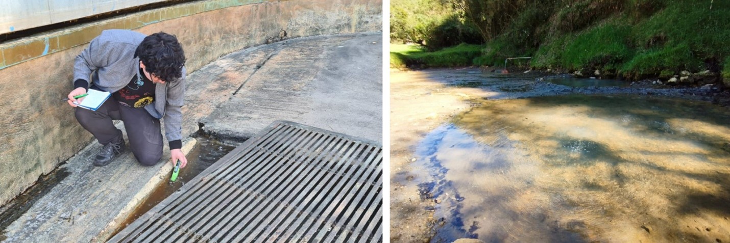 Medición de parámetros fisicoquímicos en aguas termales distales del Complejo Volcánico Pichincha