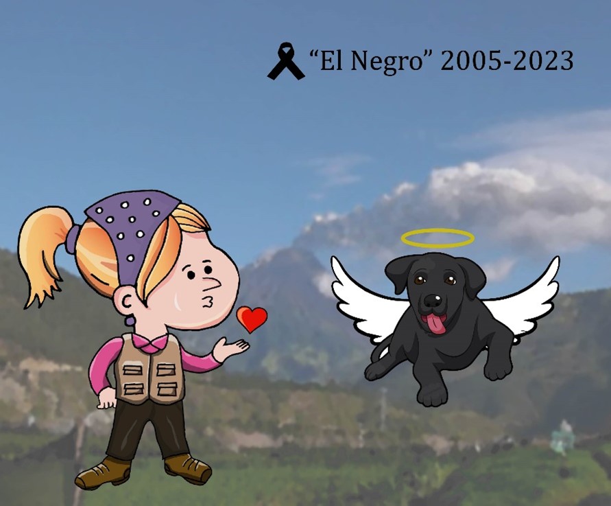 Fallece “El Negro”, la Mascota del Observatorio del Tungurahua