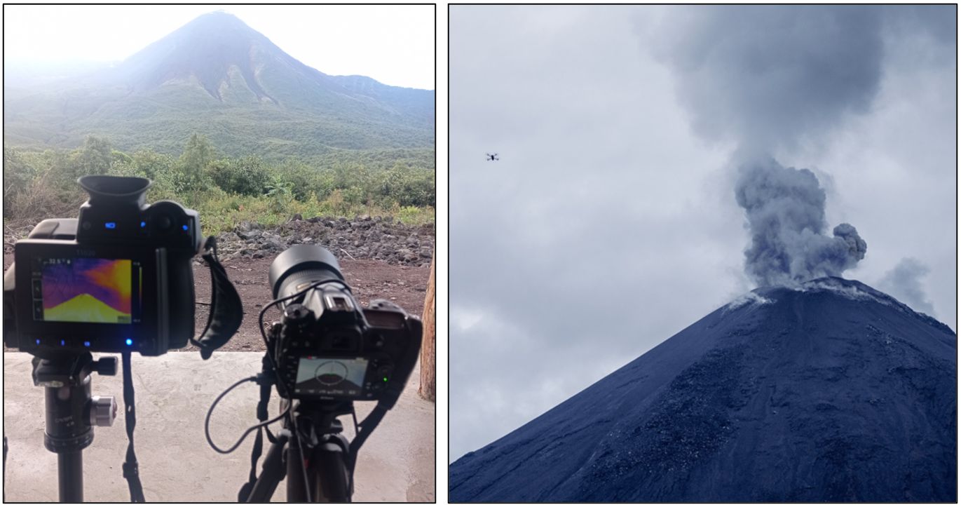 Vigilancia volcánica y estudio geomorfológico en el volcán El Reventador