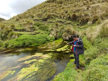 Monitoreo de fuentes termales en las inmediaciones del volcán Tungurahua