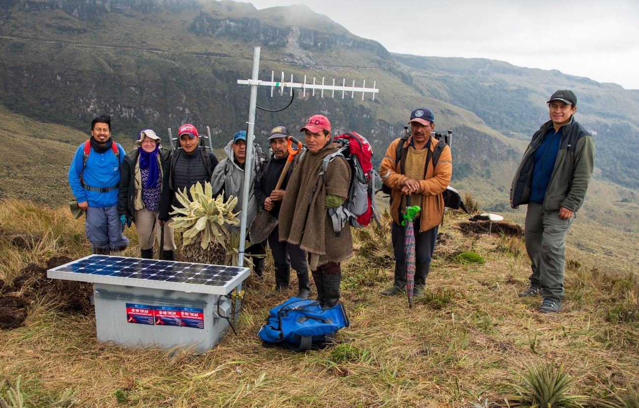 Fortalecimiento de la red GPS en las cercanías del volcán Chiles, Provincia del Carchi