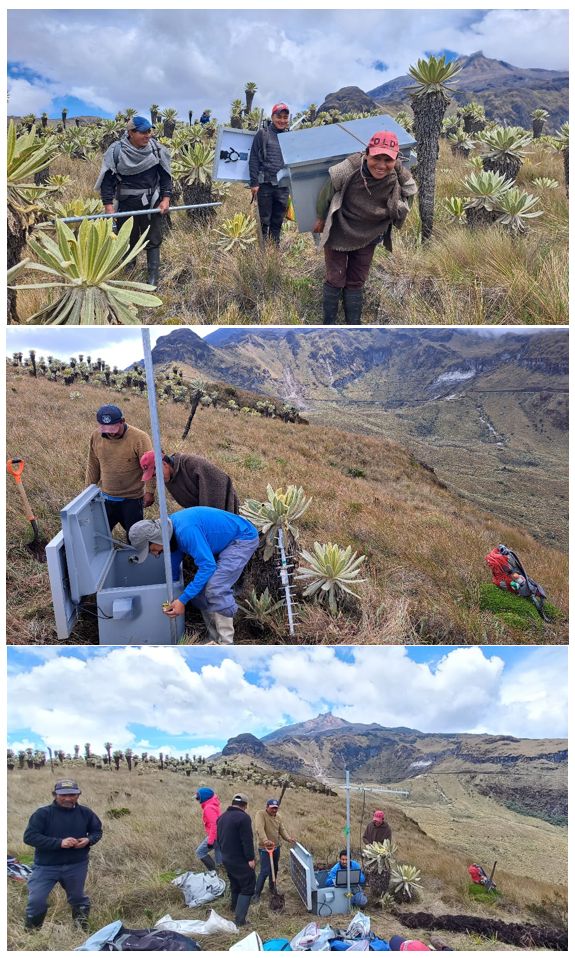 Fortalecimiento de la red GPS en las cercanías del volcán Chiles, Provincia del Carchi