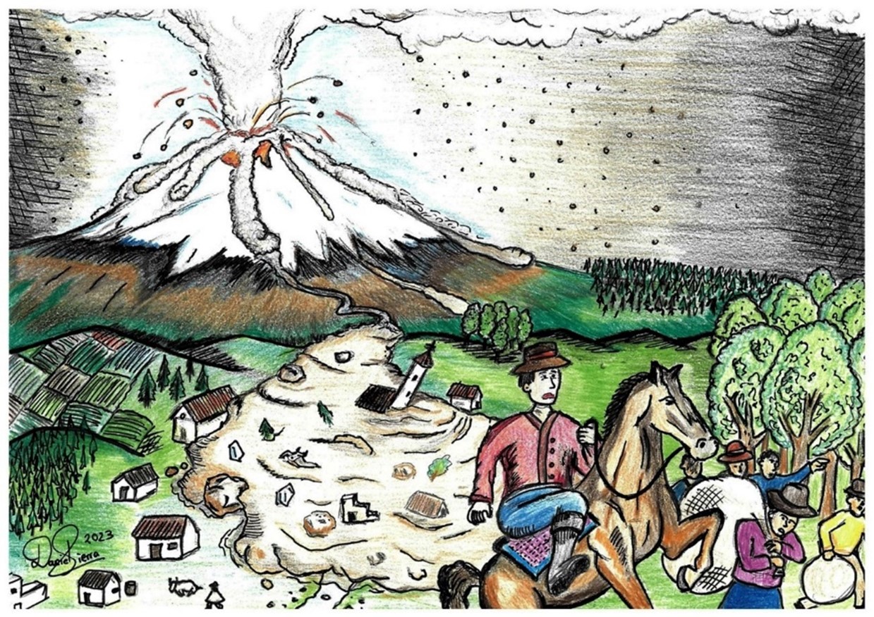 Entrega simbólica del Mapa Regional de Amenazas del volcán Cotopaxi, Zona Oriental
