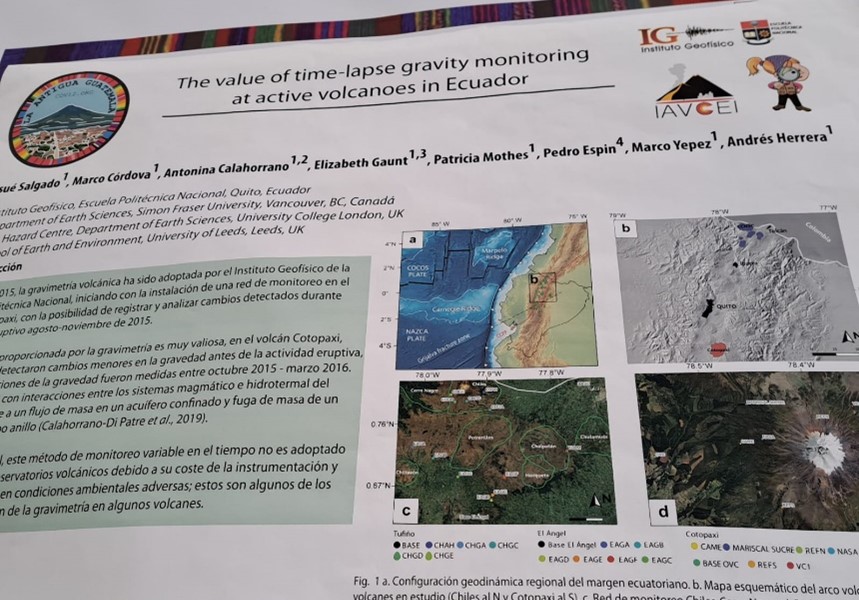 Participación del IG-EPN en el congreso científico Cities on Volcanoes 12ª edición (La Antigua-Guatemala)