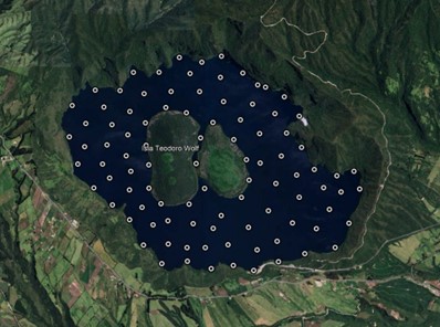 Campaña de medición de CO2 difuso en la laguna de Cuicocha