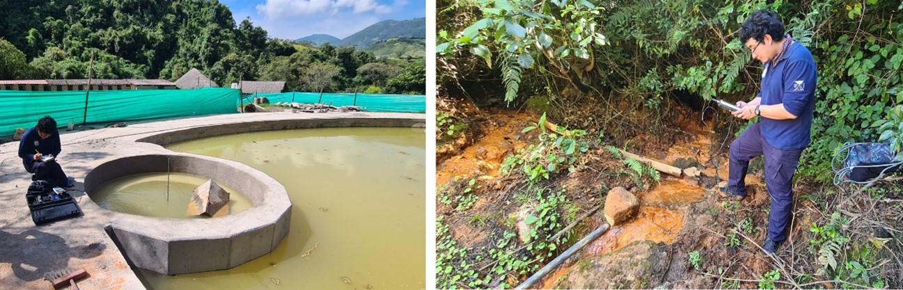 Medición de parámetros fisicoquímicos en fuentes termales distales del Complejo Volcánico Pichincha
