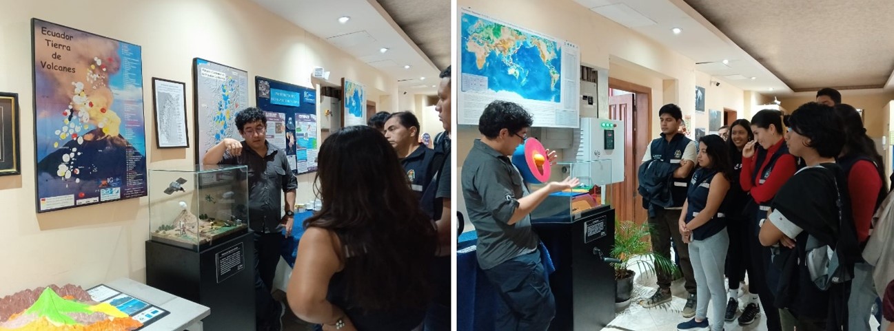 Estudiantes de la Estatal de Manabí Visitan la sede del Instituto Geofísico