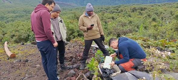 Desarrollo del tercer día de capacitación dentro del 7mo taller de gases volcánicos NOVAC