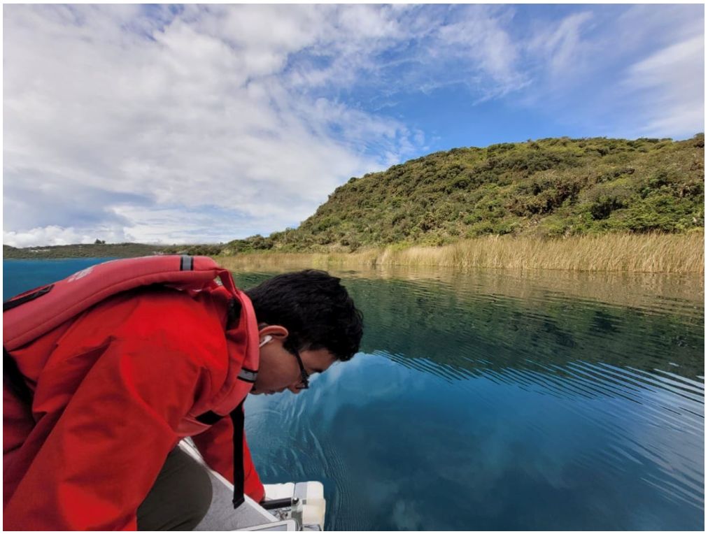 Campaña de medición de CO2 en la laguna de Cuicocha