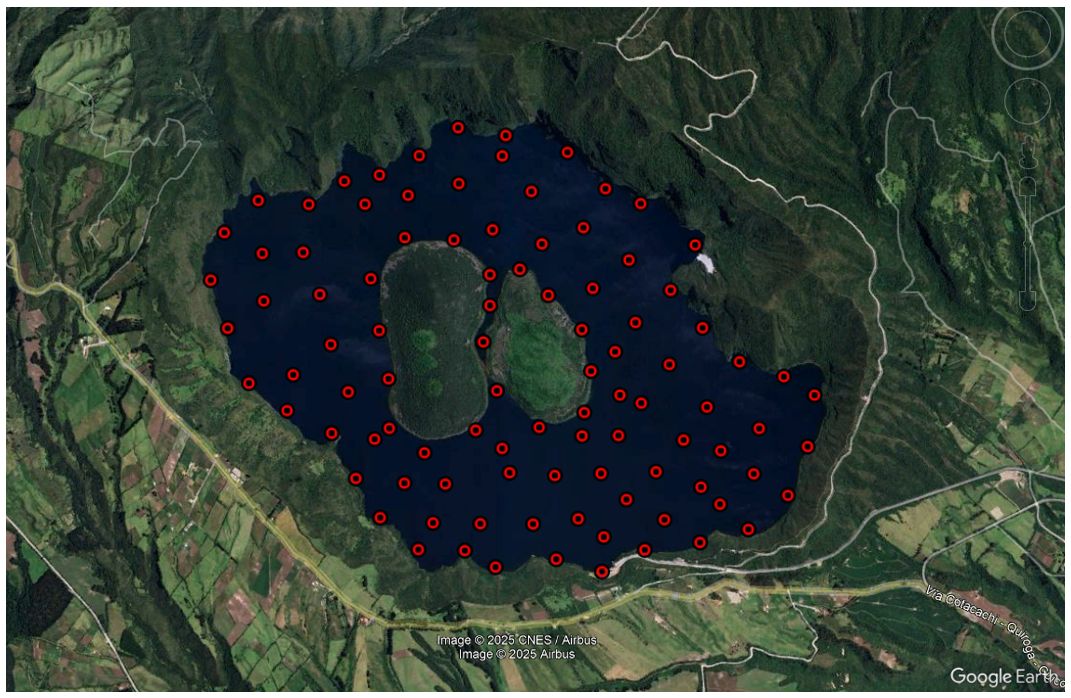 Medición de CO2 difuso en la laguna cratérica del Cuicocha