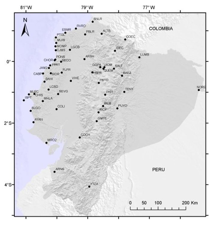 Campaña de mediciones GNSS en la zona de Zhud – La Troncal - Milagro