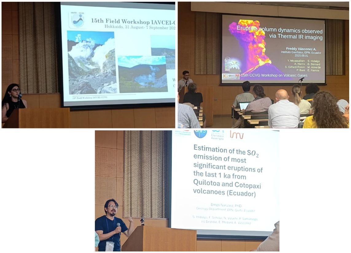 Participación del IG-EPN y la Facultad de Geología en el 15th Workshop de la CCVG en Hokkaido Japón
