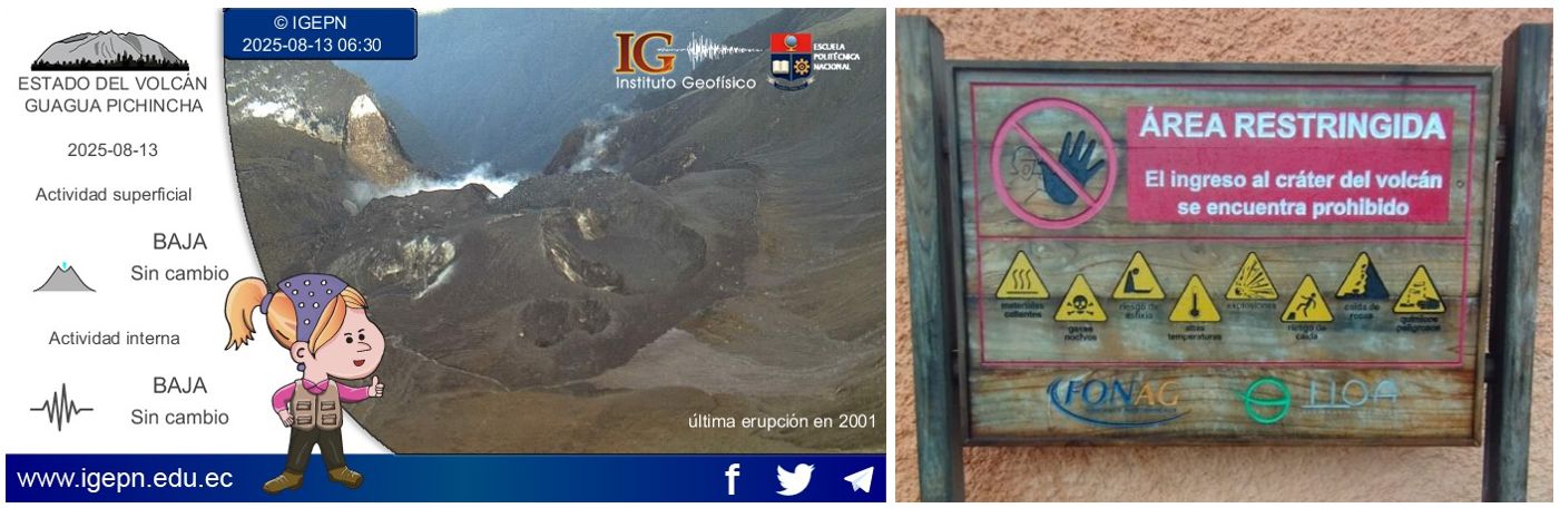 Capacitación a la Comunidad de Lloa sobre los Peligros asociados al Volcán Guagua Pichincha y su situación actual