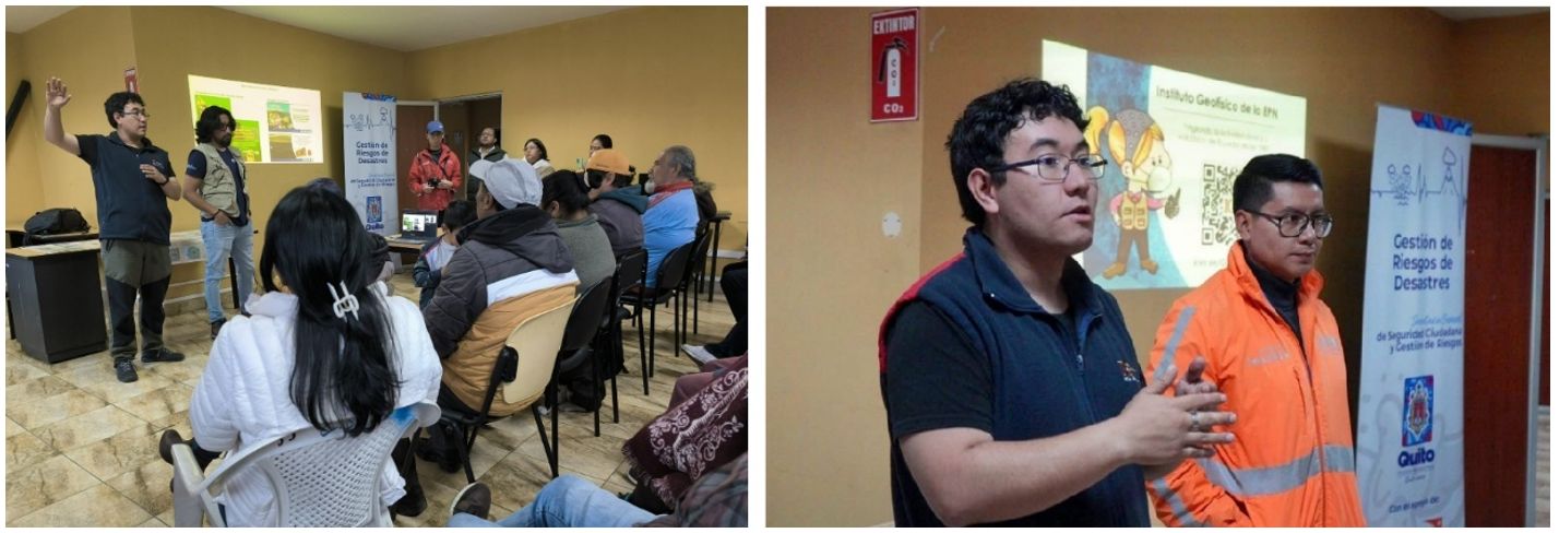 Capacitación a la Comunidad de Lloa sobre los Peligros asociados al Volcán Guagua Pichincha y su situación actual