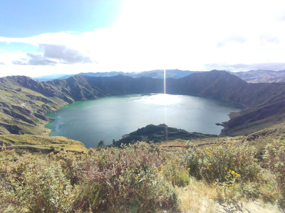 Mediciones de CO2 difuso en Quilotoa