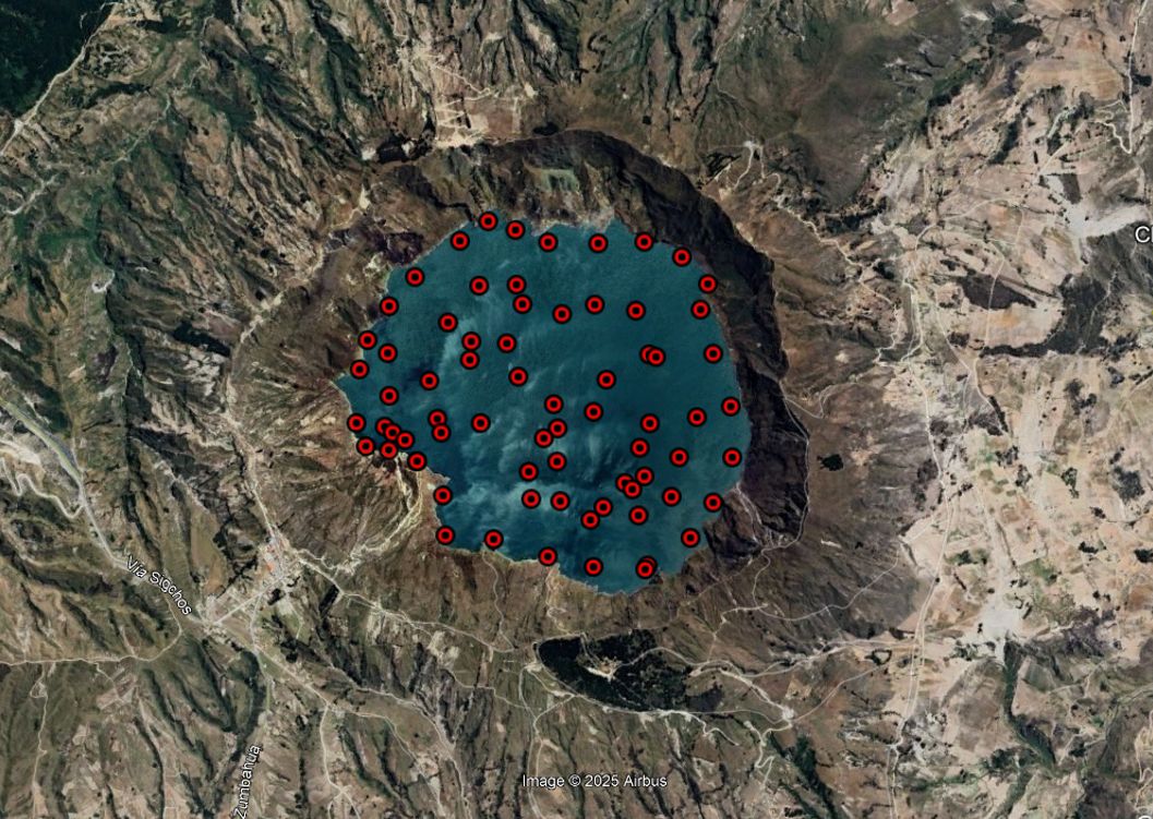 Mediciones de CO2 difuso en Quilotoa