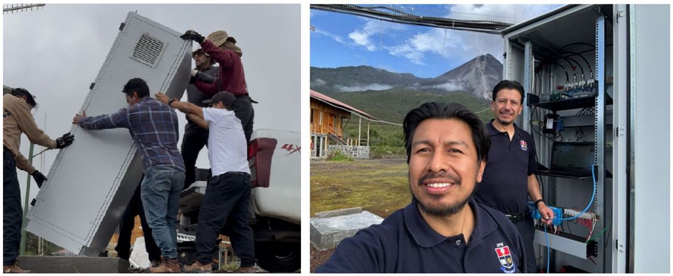 Plan de mejoramiento de infraestructura de repetidoras en el volcán El Reventador