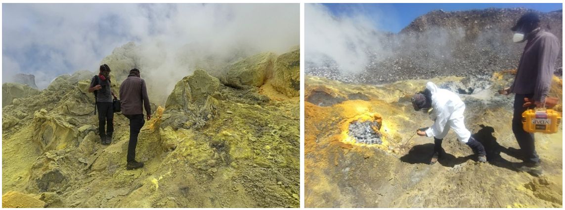 Trabajos de vigilancia de la actividad superficial en el volcán Sierra Negra (Galápagos)