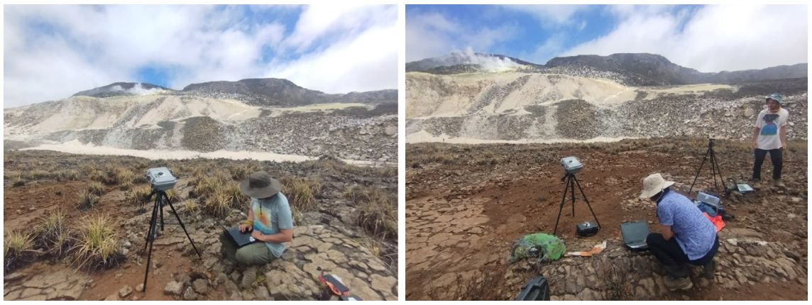 Trabajos de vigilancia de la actividad superficial en el volcán Sierra Negra (Galápagos)