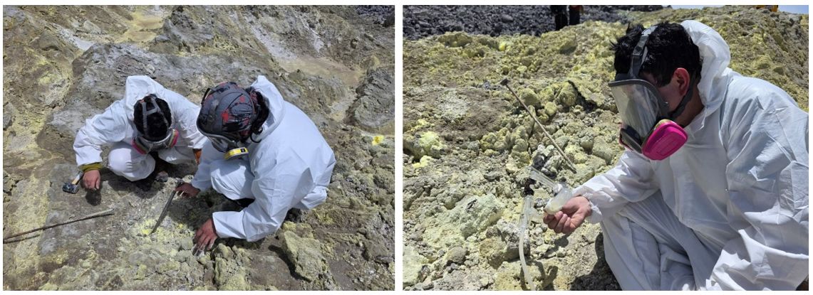 Trabajos de vigilancia de la actividad superficial en el volcán Sierra Negra (Galápagos)