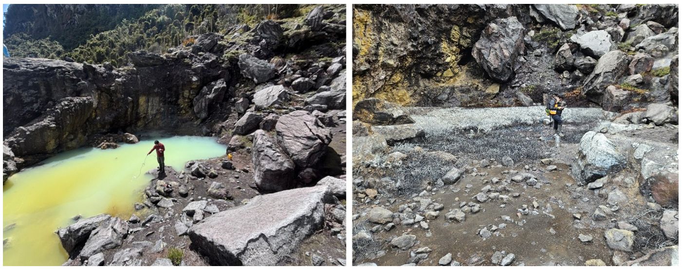 Tareas de vigilancia en el Chiles-Cerro Negro en diciembre de 2025 y enero de 2026